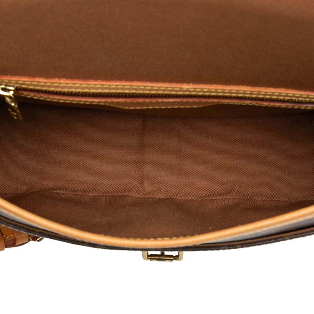 LOUIS VUITTON Authentic Brown Monogram Leather Shoulder Bag - Picture 5 of 7
